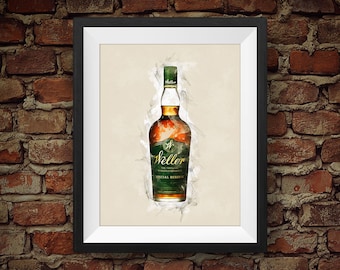 Whisky Bourbon Weller Special Reserve - Decoración de pared original