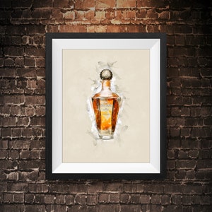 Patrón en Lalique Patron Tequila Original Wall Art Decor image 1