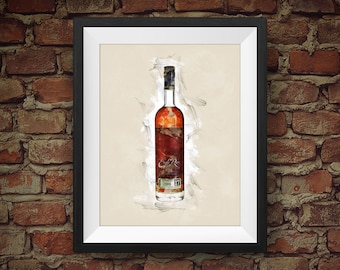 Whisky bourbon puro de Kentucky Eagle Rare de 17 años - Decoración de pared original