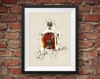 Jim Beam Masterpiece Bourbon Whiskey - Original Wall Art Decor