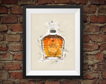 Crown Royal XR Extra Rare Blended Canadian Whisky - Original Wall Art Decor