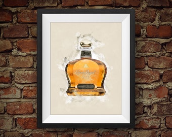 Whisky Crown Royal XO Edición Limitada - Decoración de pared original