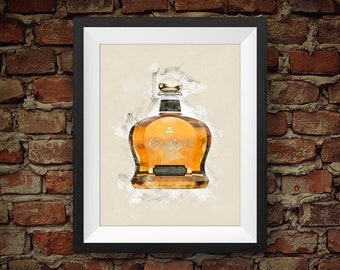 Crown Royal XO Limited Edition Whiskey - Original Wall Art Decor