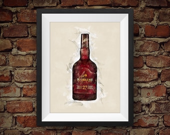 Whisky irlandés Redbreast de 27 años - Decoración de pared original