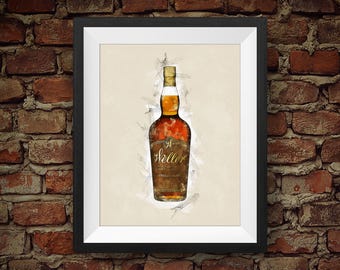 Whisky bourbon Weller Single Barrel - Decoración de pared original