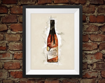 Little Book Bourbon Whiskey - Original Wall Art Decor