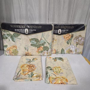 SÄLLSYNT Springmaid Marvelaire, 1970-tals, dubbellakanset, inkl. örngott
