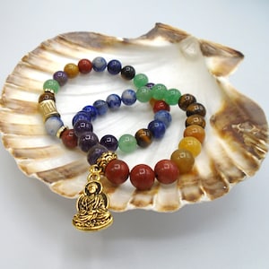 CHAKRA BEADED BRACELETS Natural Semi Precious Stones Chakra Beaded Bracelets