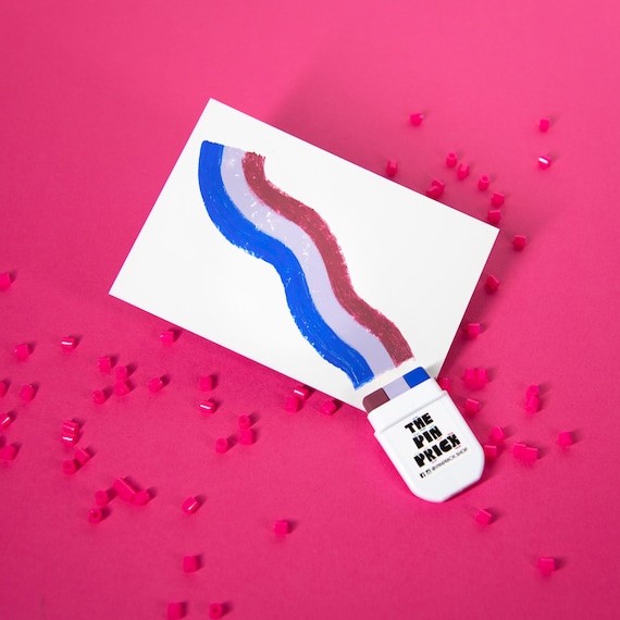 Bisexual Pride Face Paint — Fanbrush® LGBT Makeup Pen Body Brush Cosmetic Palette Stick Parade Month Lesbian Bisexual Trans Ace Bi Progress