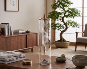 Zen Japanese Glass Incense Holder