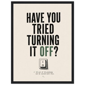 Framed Developer Poster – Funny Coding Humor, Software Engineer Wall Art