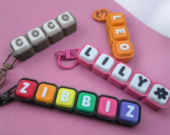 Personalised Keyboard Clicker Fidget, Custom Name Keychain, ASMR Sensory Toy, Personalised Gift, Custom Keychain, Custom Keycaps