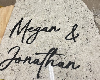 Cut-Out Acrylic Names, Thin Modern