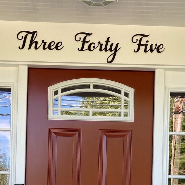 Cursive House Numbers Etsy