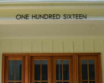 Números e letras de casas modernas de 5 polegadas