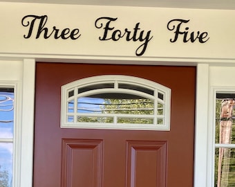 how to write fancy letter Graceful Cursive House Numbers: Regular Size