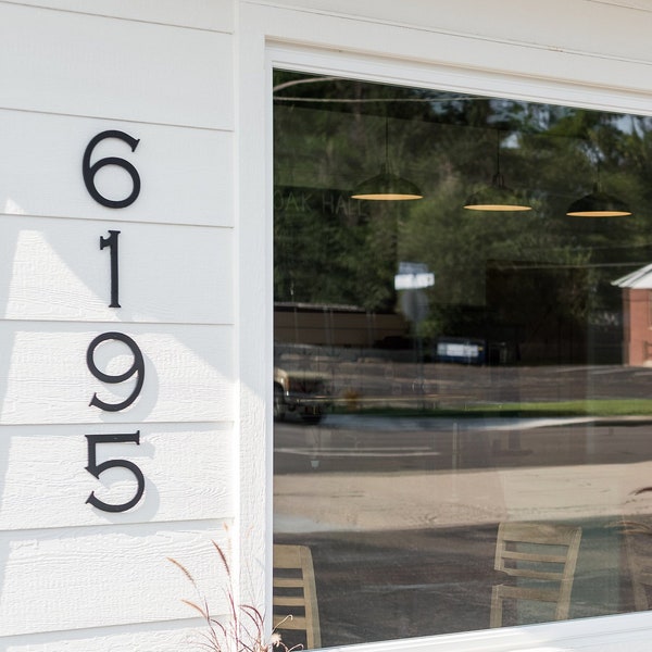 8 inch Chisel House Numbers Letters