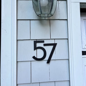 6 inch Contemporary House Numbers