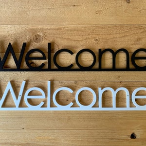 Outdoor Plastic Modern Welcome Sign