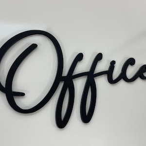 Custom Acrylic Laser Cut-Out Cursive Sign