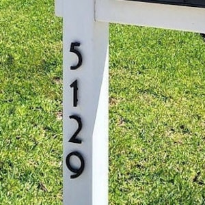 3 inch Art Deco Apartment House or Mailbox Post Numbers Letters