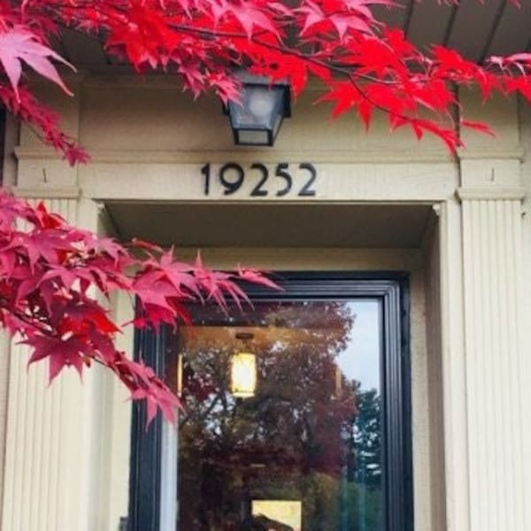 4 inch Art Deco House or Mailbox Numbers Letters