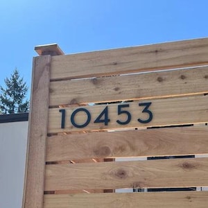 4 inch Contemporary House Numbers
