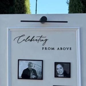 Feiern von oben Aufkleber Cut-Out Acryl Schriftzug für Hochzeit Gedenkstätte Schild