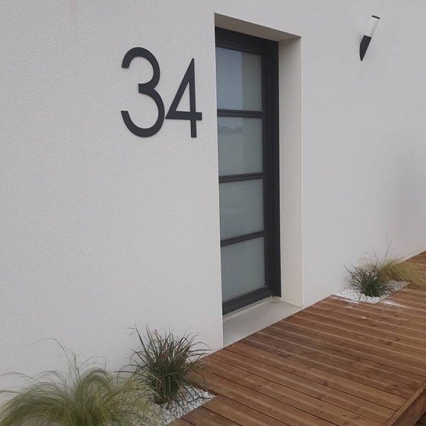 22 inch Modern House Numbers Letters