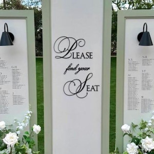 Lavish Sticker-Back Please find your Seat Cut-Out Acrylic