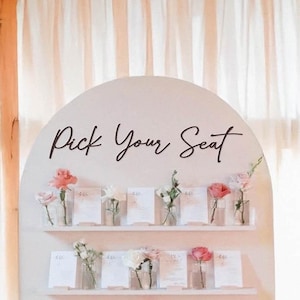 Pick Your Seat Sticker Cut-Out Acrylic