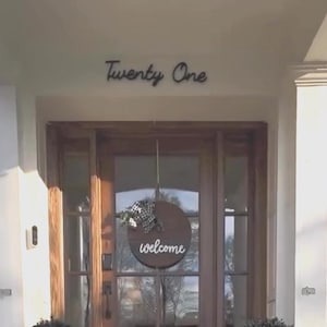 Large Longhand Cursive House Numbers