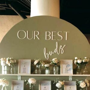 Our Best Buds Aufkleber ausgeschnittenes Acryl