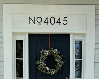 6 inch Modern House Numbers and Letters