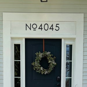 6 inch Modern House Numbers and Letters image 1