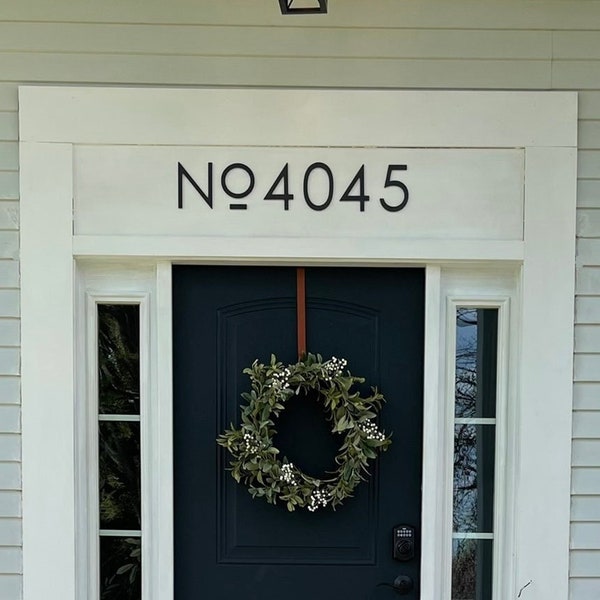 6 inch Modern House Numbers and Letters