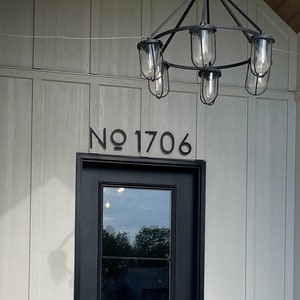 6 inch Modern House Numbers and Letters image 2