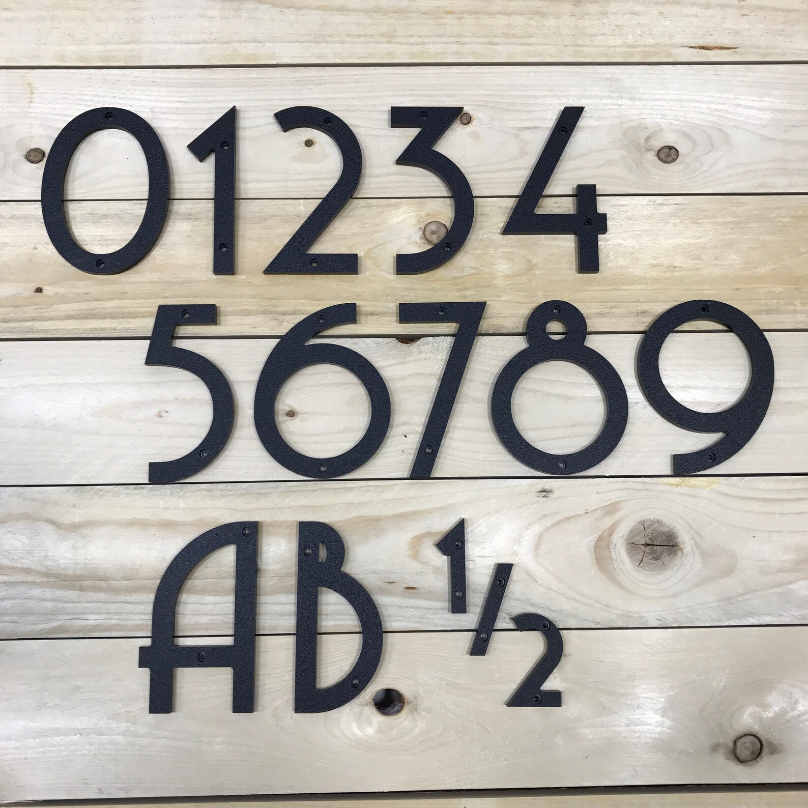 12 inch Art Deco House Numbers Letters Etsy