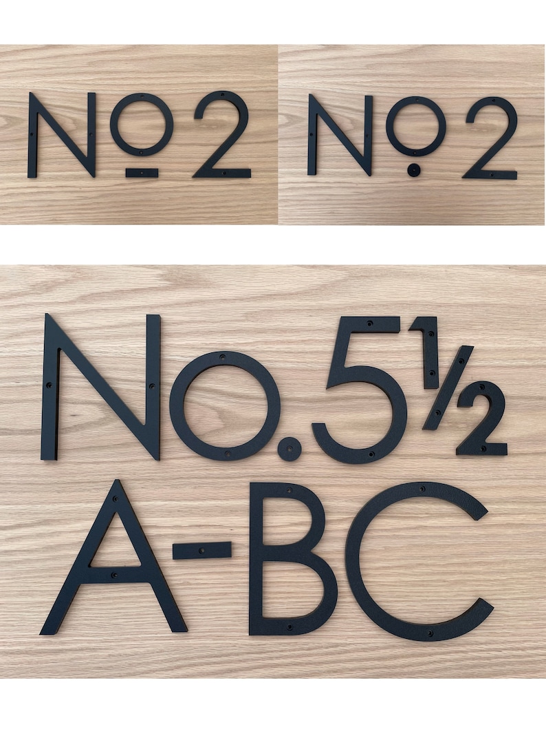 5 inch Modern House Numbers and Letters image 7