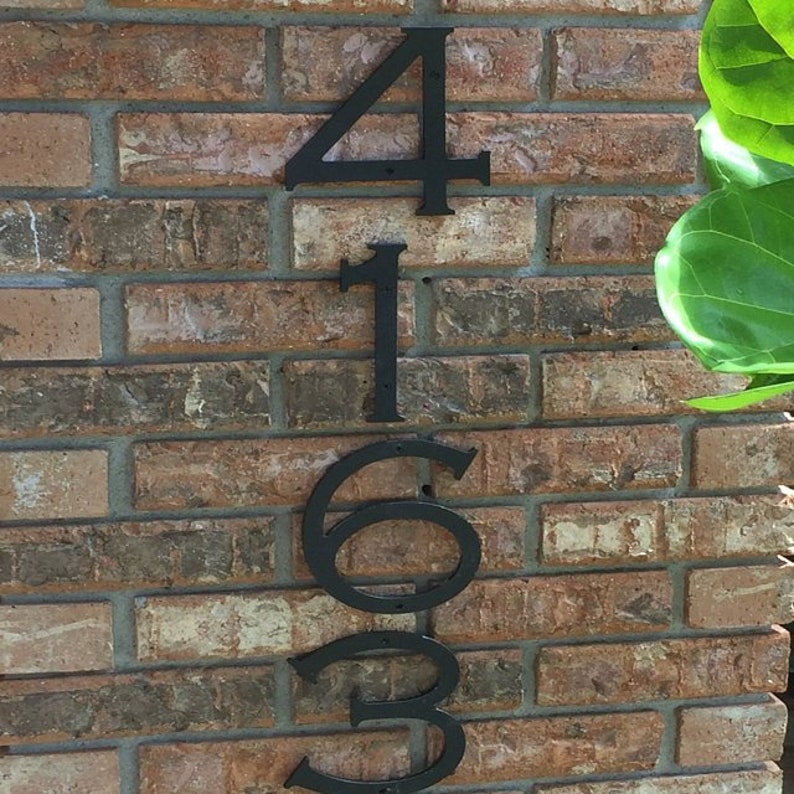 10 inch Chisel House Numbers Letters image 6