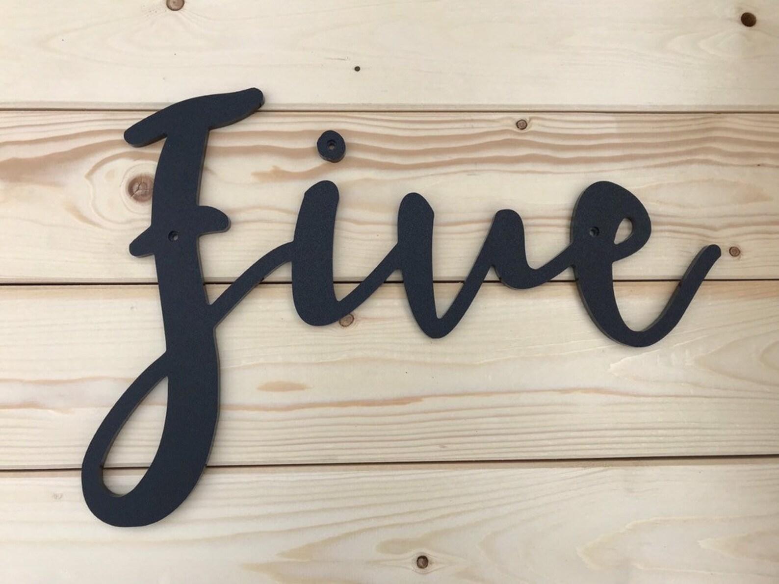 LARGE Brush Script Cursive House Numbers Etsy