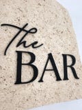 The Bar Acrylic Cut-Out Lettering With Glue