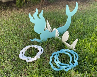 Lanzamiento de anillos de sirena para fiesta o boda