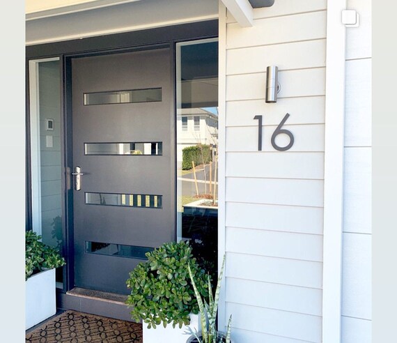 8 Inch Modern House Numbers Letters - Etsy