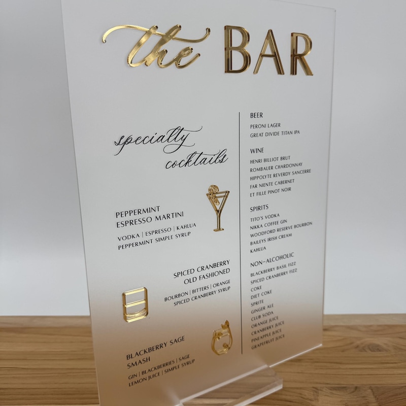 Buffet Menu Tags - Etsy