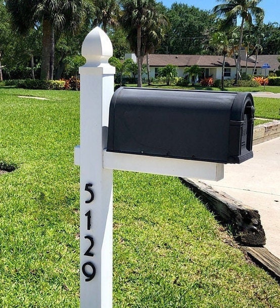 3 inch Art Deco Apartment House or Mailbox Post Numbers Letters