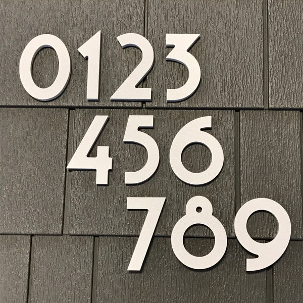 3 inch Magnetic Art Deco Numbers Letters for doors, houses, mailboxes, address