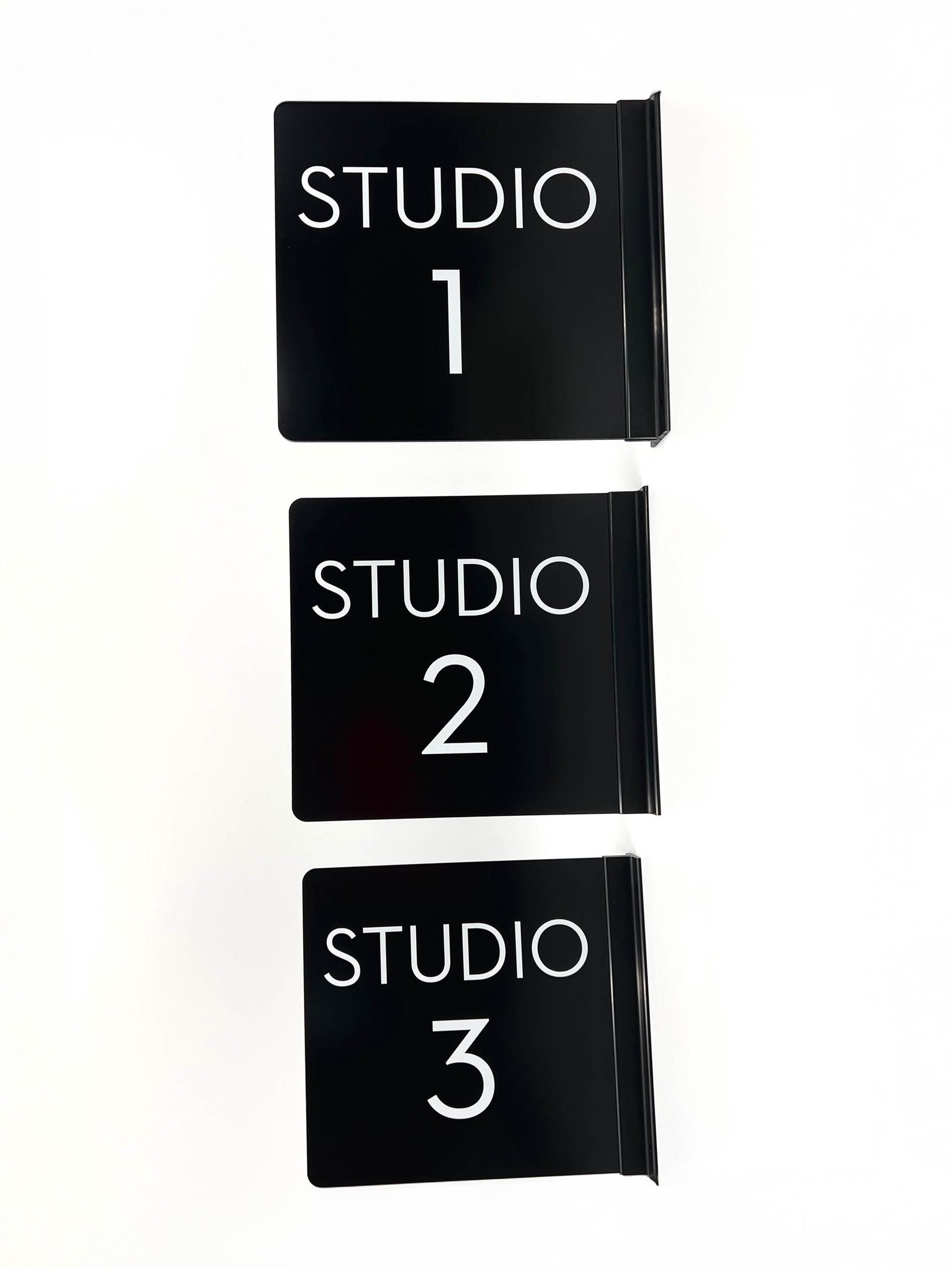 Projecting Wall Sign Numbers Set of Projecting Room Number Signs - Black - Etsy