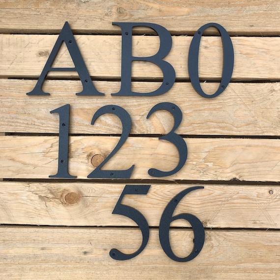 3 inch Classic House Numbers Letters Etsy