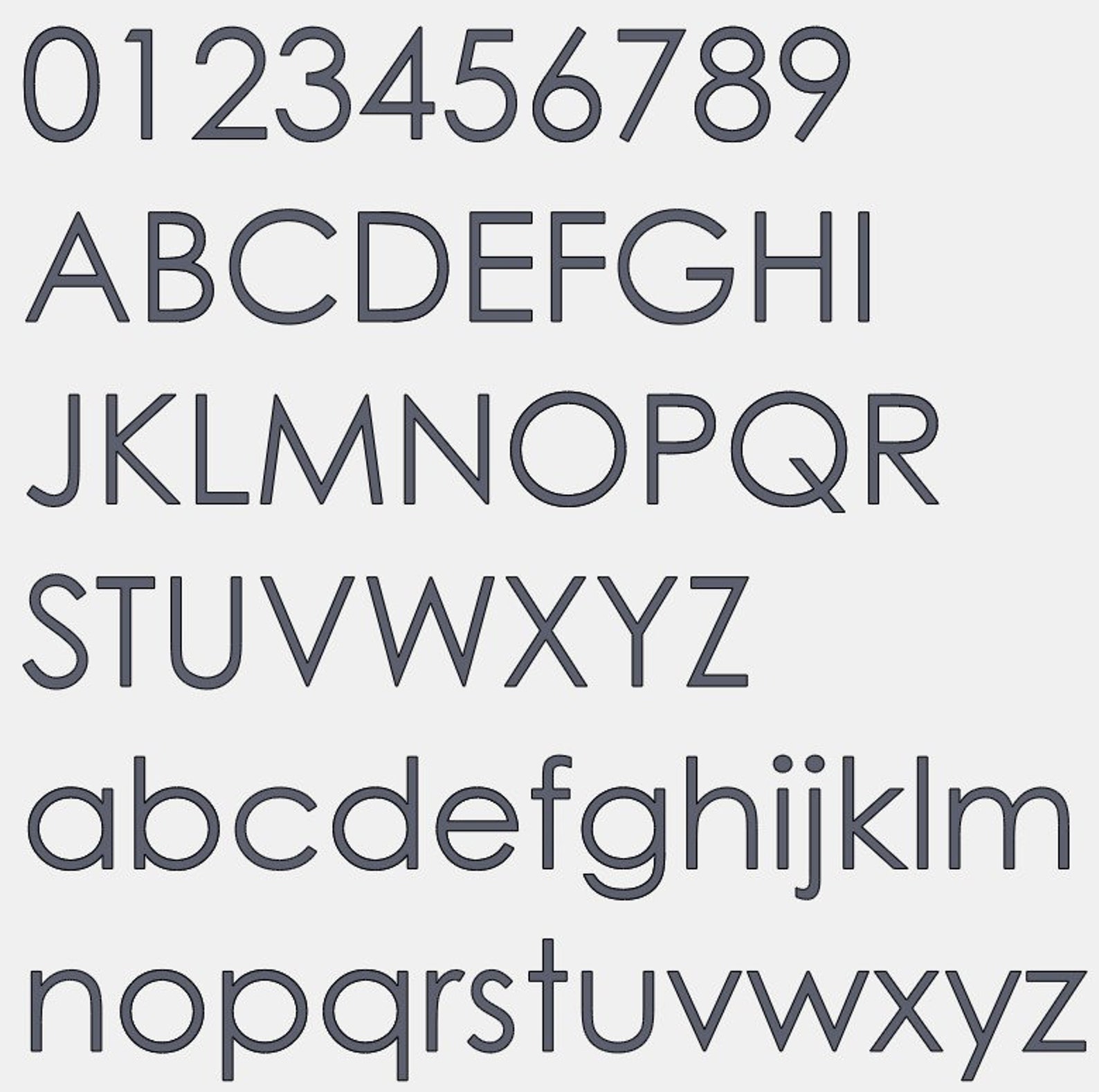 4 Inch Modern House Numbers Letters Etsy UK